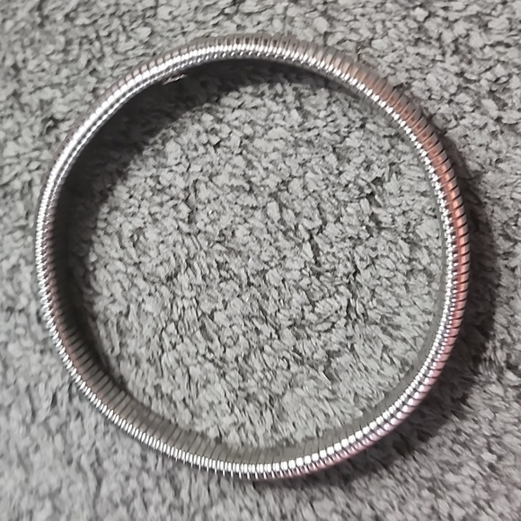 Silvertone Stretch Bracelet - Picture 4 of 7